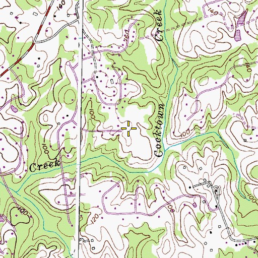 Topographic Map of Bethel Way of the Cross Church, MD