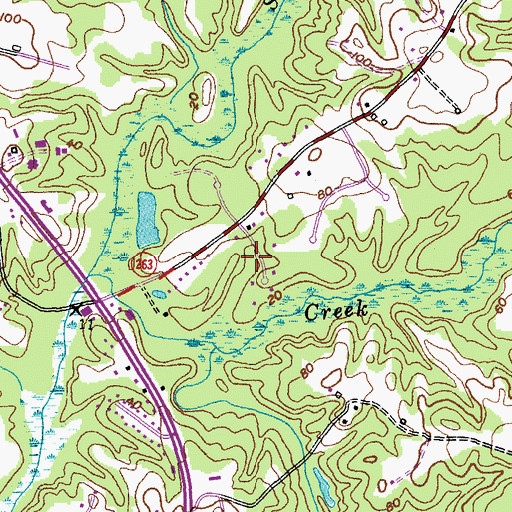 Topographic Map of Lord Cecil Woods, MD