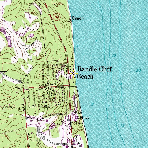 Topographic Map of Randle Cliff Community Church, MD