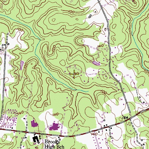 Topographic Map of Clahamman Hills, MD