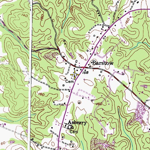 Topographic Map of Carroll-Western United Methodist Church, MD