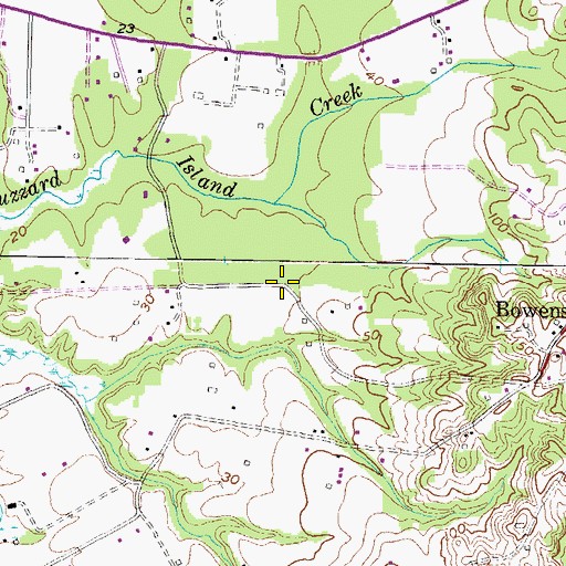 Topographic Map of Follywoods, MD