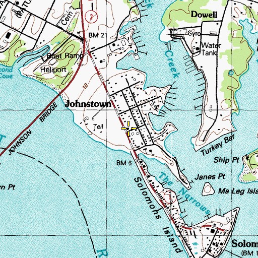 Topographic Map of Avondale Center Shopping Center, MD
