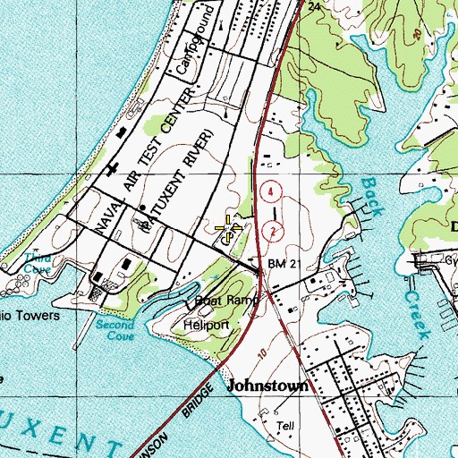 Topographic Map of Our Lady Star of the Sea Cemetery, MD