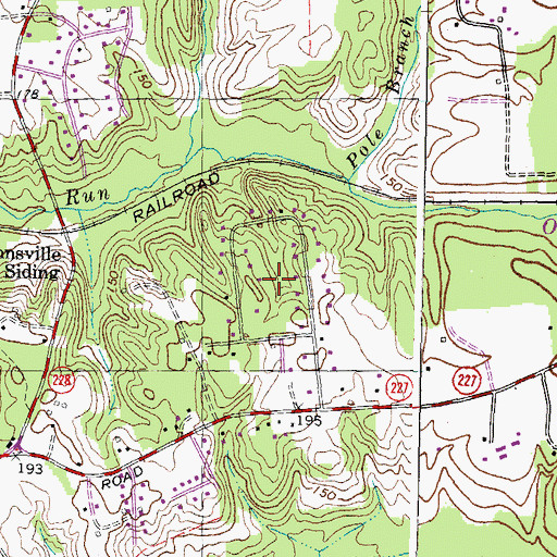 Topographic Map of Columbia Park, MD