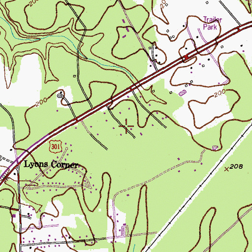 Topographic Map of Forest Grove, MD