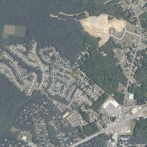 Aerial/Satellite Image of North Indian Head Estates, MD