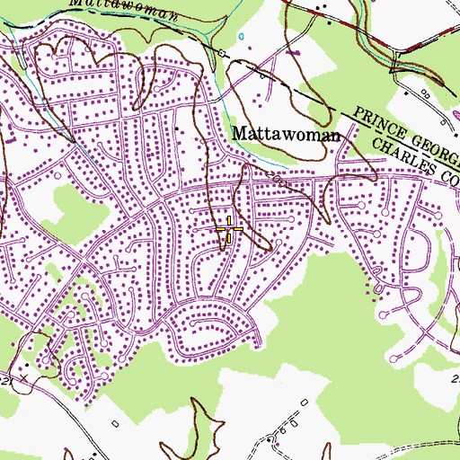 Topographic Map of Pinefield, MD
