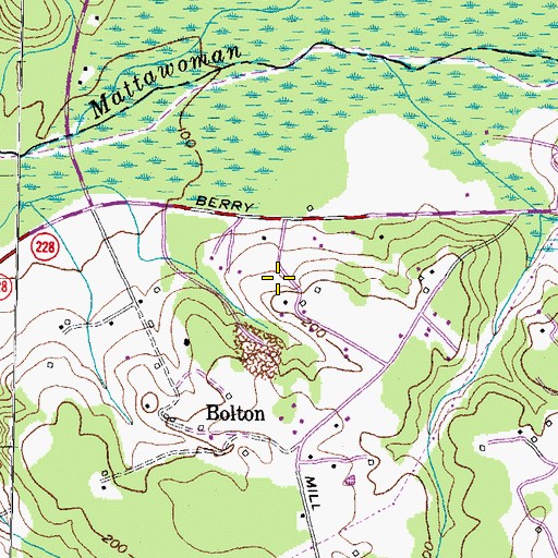 Topographic Map of Wellington Woods, MD