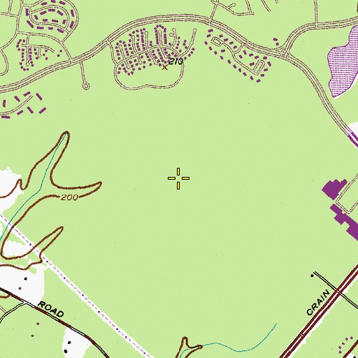 Topographic Map of Angler Lake, MD