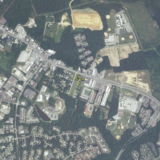 Aerial/Satellite Image of Village Square Shopping Center, MD