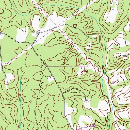 Topographic Map of Gallant Green Woods, MD