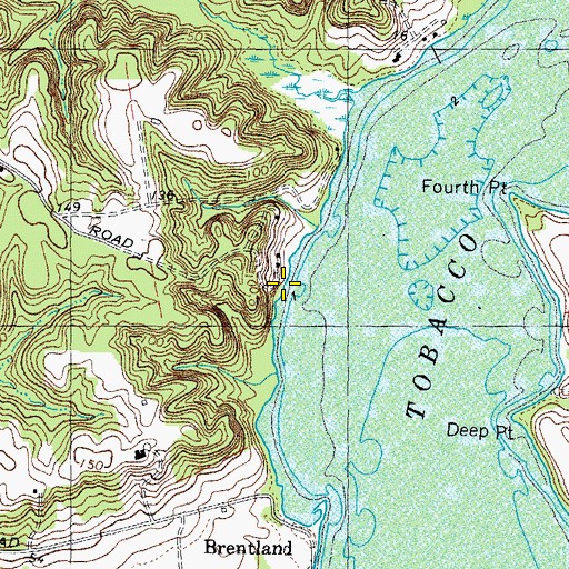 Topographic Map of Henson Landing, MD