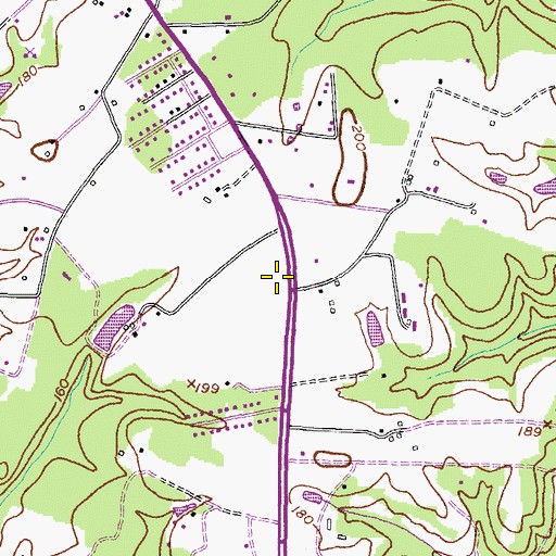 Topographic Map of Saint Charles Church of the Nazarene, MD