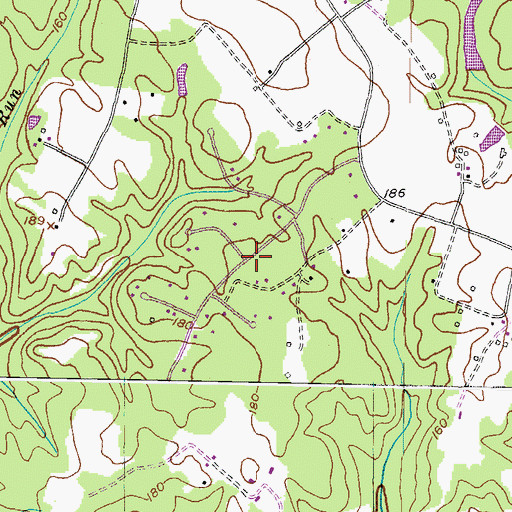 Topographic Map of Serenity Woods, MD