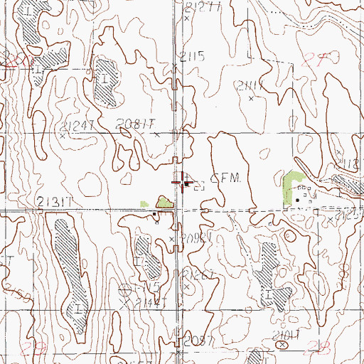 Topographic Map of Emmaus Lutheran Church, MT