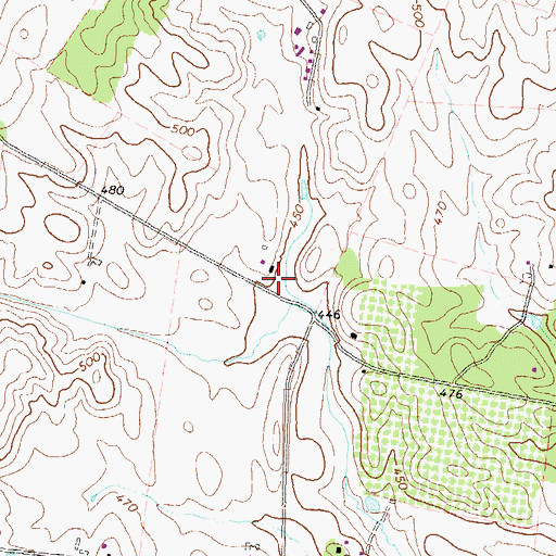 Topographic Map of Dr Frey Farm Spring, WV