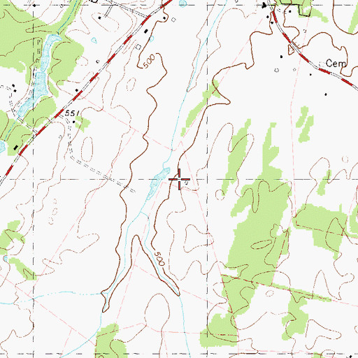 Topographic Map of Owens Farm Spring, WV
