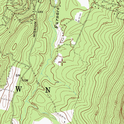 Topographic Map of Meyers Farm Spring, WV