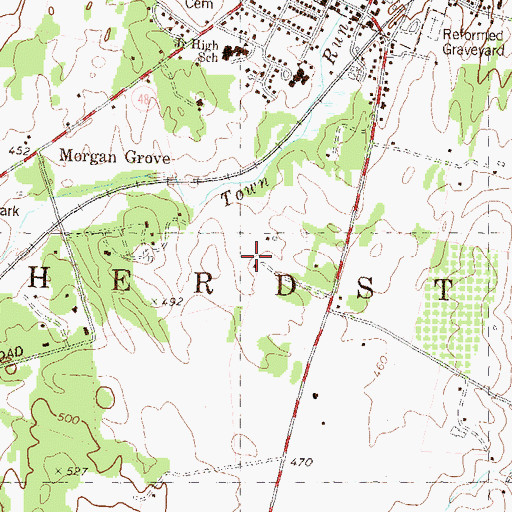 Topographic Map of Falling Spring, WV