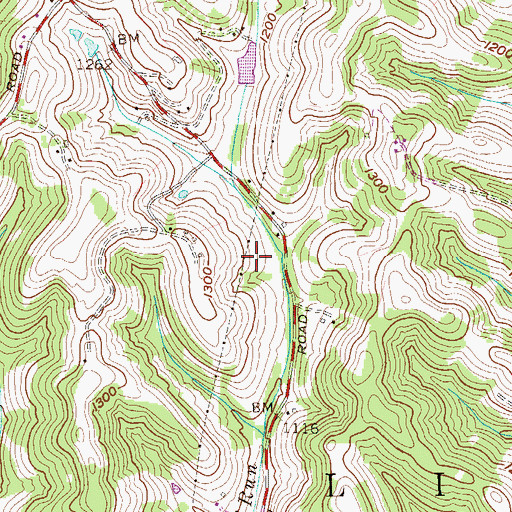 Topographic Map of Louis Lasch Spring, WV