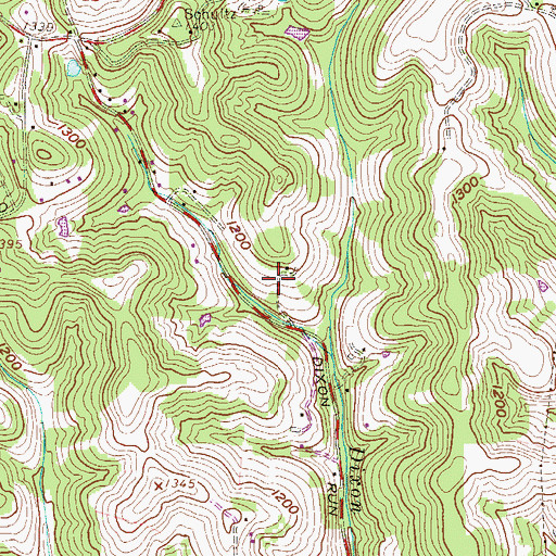 Topographic Map of John Kochy Spring, WV