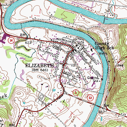 Elizabeth Grade School (historical), WV