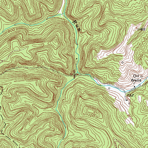 Topographic Map of Little Island Run School (historical), WV