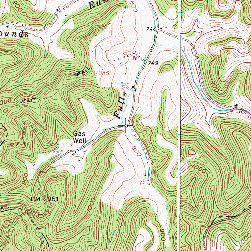 Topographic Map of Mount Hermon Church (historical), WV