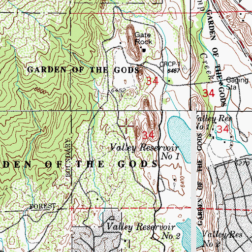 Topographic Map of Pigs Eye, CO