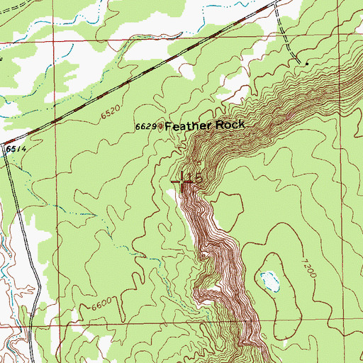 Topographic Map of Pierced Rock, NM