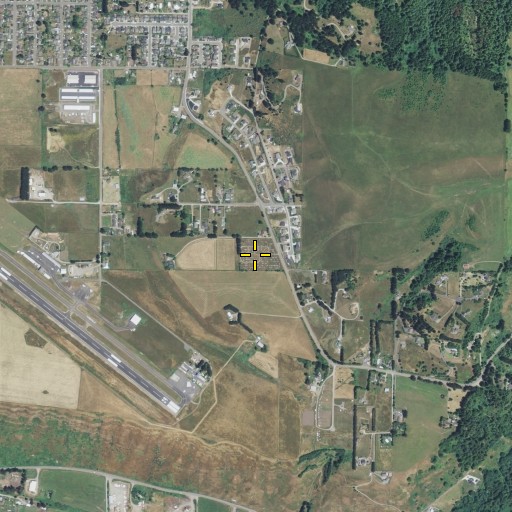 Aerial/Satellite Image of Masons and Independent Order of Odd Fellows Cemetery, CA