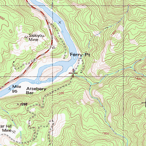 Topographic Map of Ferry Point (historical), CA