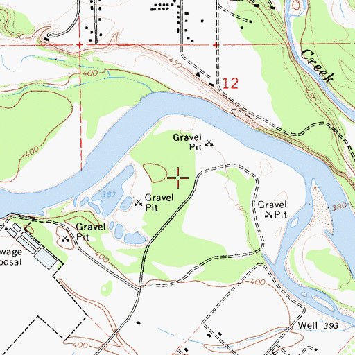 Topographic Map of Anderson River Park, CA