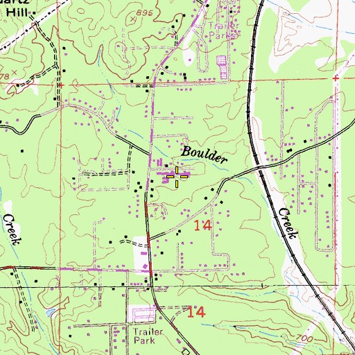 Topographic Map of Buckeye School of the Arts, CA