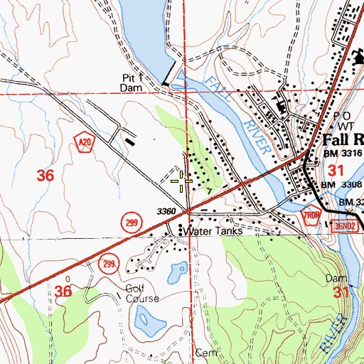 Topographic Map of Fort Crook Museum, CA
