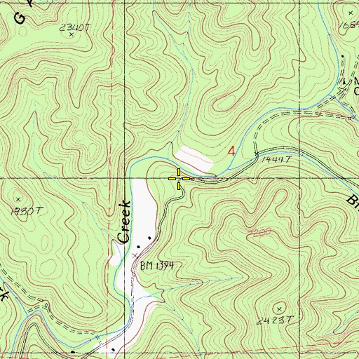 Topographic Map of Kelly (historical), CA