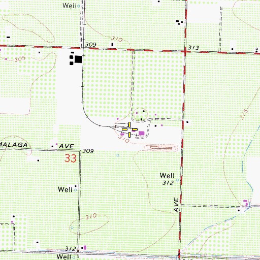 Topographic Map of Alta Vineyards Mattei Plant, CA