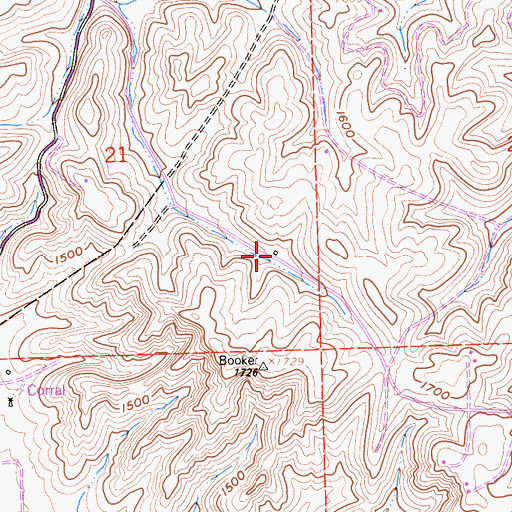 Topographic Map of Eddys Camp, CA