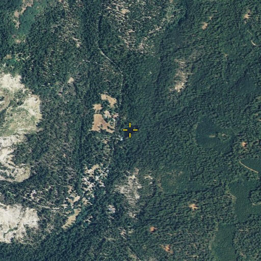 Aerial/Satellite Image of Blair Lake, CA