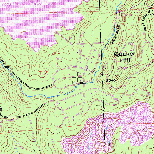 Topographic Map of Cascade Shores, CA