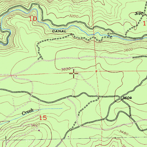 Topographic Map of Deer Creek Park, CA