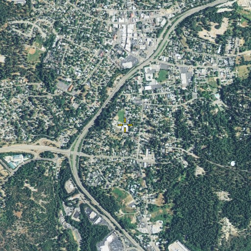 Aerial/Satellite Image of Sierra Mountain High School, CA
