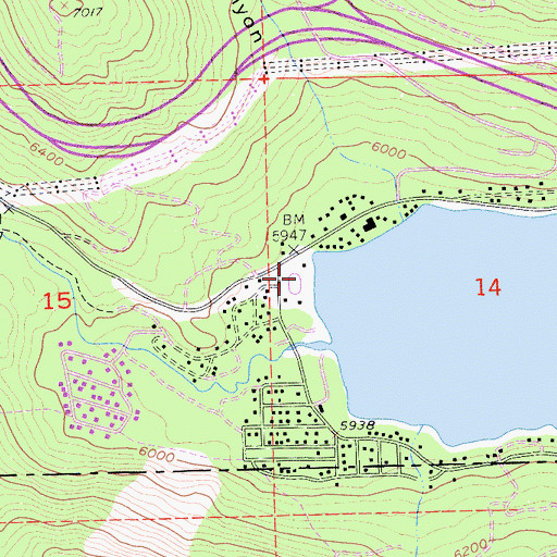 Topographic Map of West End Beach Park, CA
