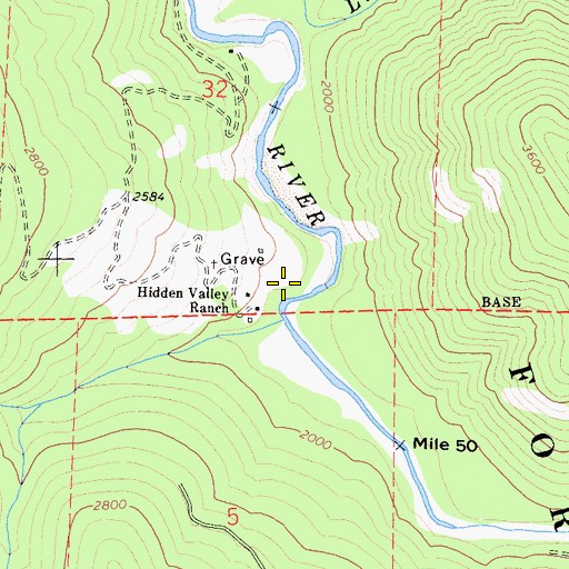 Topographic Map of Norgaar (historical), CA
