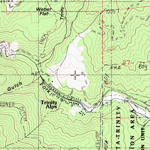 Topographic Map of Adams Ranch, CA