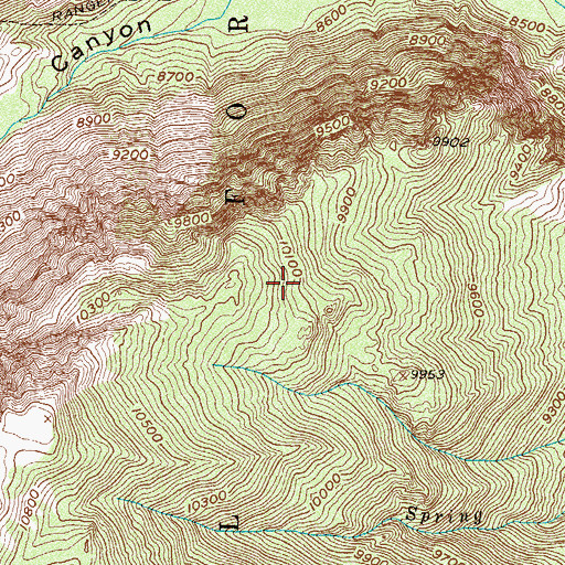 Topographic Map of Spar Mine, CO