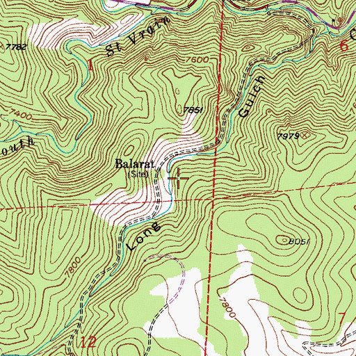 Topographic Map of Smuggler Mine, CO