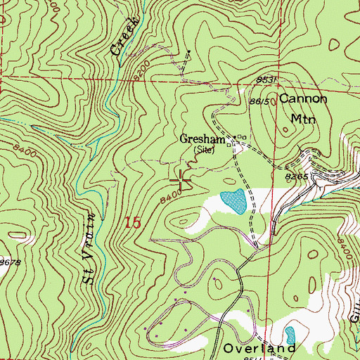 Topographic Map of Hopewell and Rusty Mine, CO