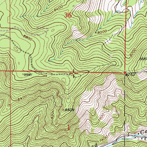Topographic Map of Governor Group Mine, CO